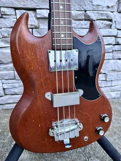 1965 EBO 3 / 4 Scale Gibson SG Red Mahogany Bass Guitar. Absolutely Stunning!!!!