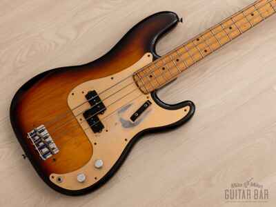 1958 Fender Precision Bass Pre-CBS Vintage Gold Guard Sunburst w /  Tweed Case