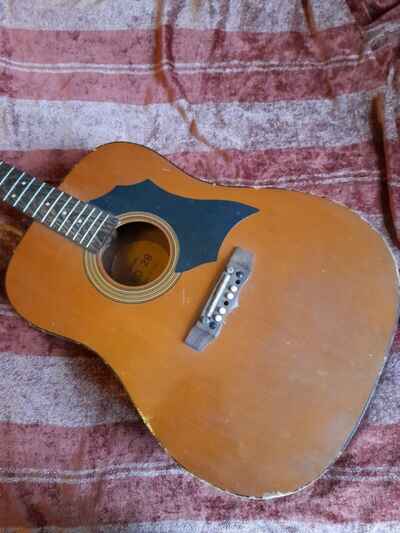 Vintage Kay KD 28 dreadnought acoustic guitar NEEDS neck RESTORATION! Collect!