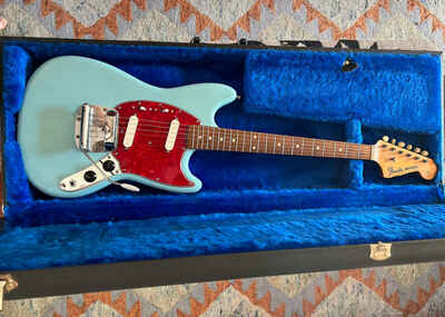 Fender Mustang w / Rosewood Fretboard 1964 (Pre-CBS) Daphne Blue