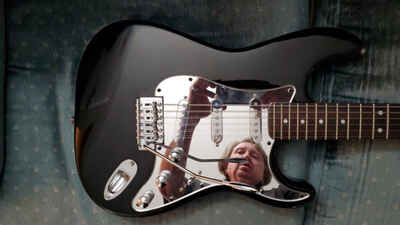 ~ Cashified ~  Vintage (circa 1980) Kustom Kasino Stratocaster Style Guitar