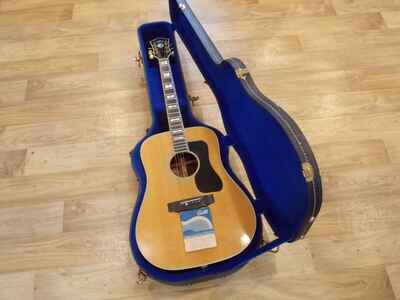 Guild 1978 D-55 Acoustic Electric guitar- Excellent condition " very rare "