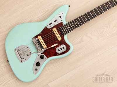 1964 Fender Jaguar Vintage Offset Guitar Pre-CBS Sonic Blue w /  Blonde Case