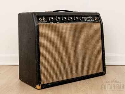 1965 Fender Princeton Reverb Vintage Black Panel Tube Amp w /  Oxford 10J4