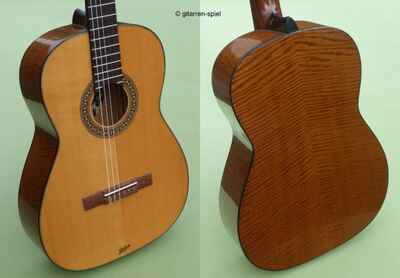 Vintage 4 / 4 Konzert-Gitarre Höfner Anno 486 Fichte Riegelahorn Sattel 50 Top!
