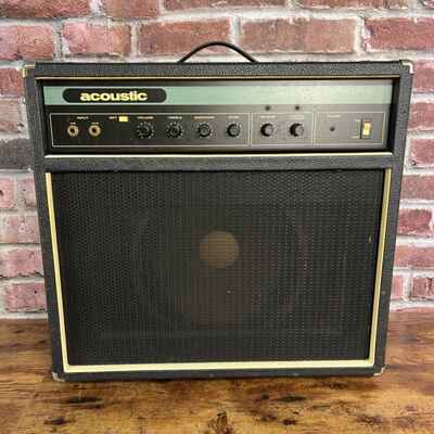 Vintage 1977 Acoustic Model 115 Black and Blue Combo Guitar Amplifier 300 Watts
