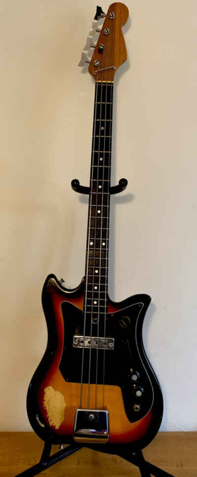 KAY vintage BASS ,    1970s /  80s , Made In Taiwan Model EB-100 Roadworn -Relic
