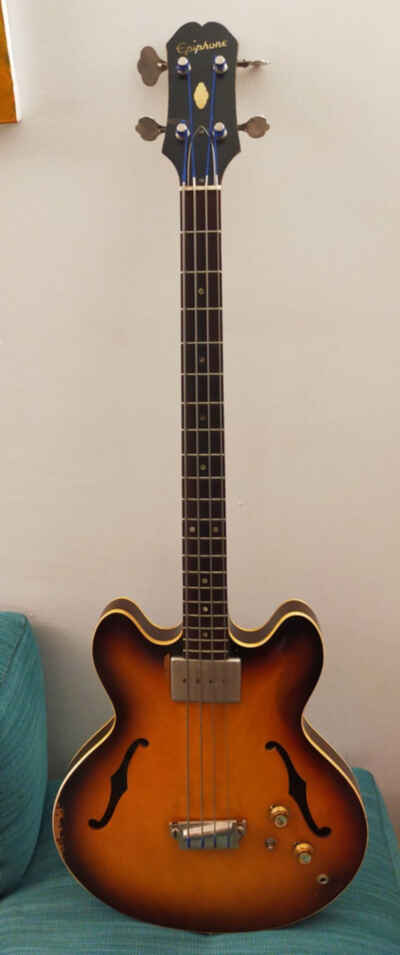 Epiphone Rivoli EBV232 Vintage 1963 Semi-Acoustic Bass Kalamazoo(Gibson) 63+OHC