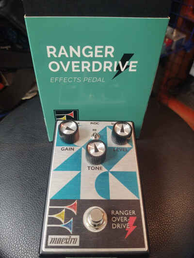 Maestro Ranger Overdrive Guitar Bass Effect Pedal Gibson Epiphone Tube Screamer