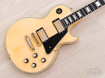 1977 Gibson Les Paul Custom Vintage Guitar Alpine White w /  T Tops, Case
