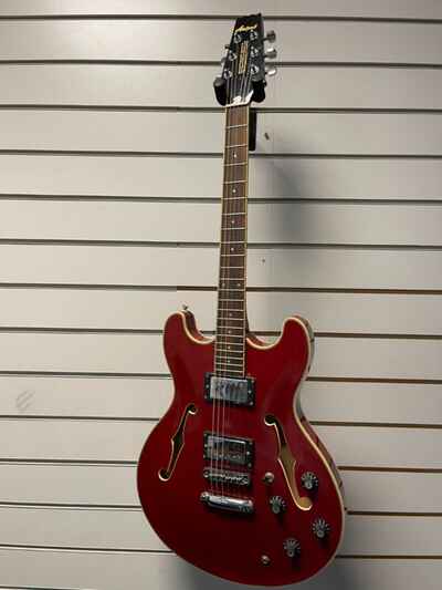 Aria Pro II TA-40 Semi Acoustic Electric Guitar Red (PS)