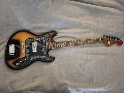 RARE 1960s Teisco Single Spectrum Pickup Vintage Electric Guitar Made In Japan