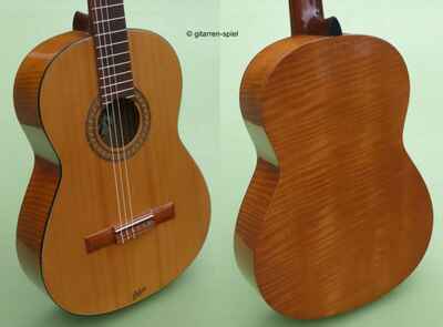Vintage 4 / 4 Konzert-Gitarre Höfner Anno HS37 Fichte Anigré Sattel 50 mm Top!