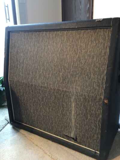 1967 Marshall pinstripe 1960a 4x12 cab 100% original 0 issues pre rola celestion