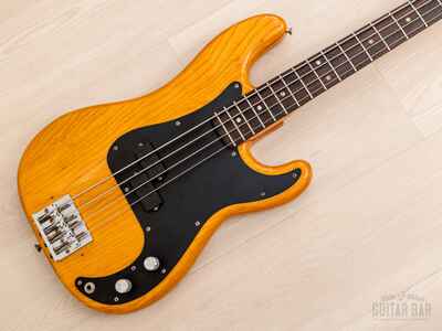 1977 Fender Precision Bass Natural Ash w /  EMG & Badass