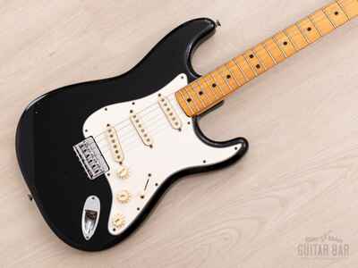 1975 Fender Stratocaster Hardtail Vintage Guitar Black, 100% Original w /  Case