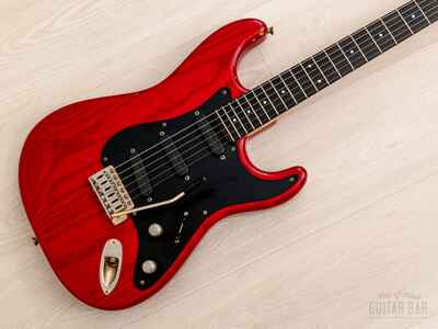 1980s PGM Moon ST-177 Vintage Superstrat SSS w /  Bartolini, Ash & Ebony, Japan