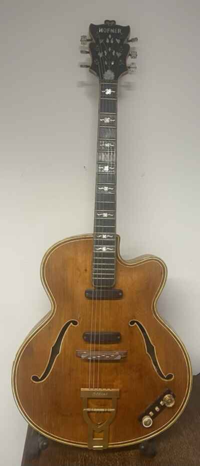 Hofner Committee Deluxe Blonde Archtop Guitar 1958
