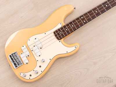 1985 Fender Precision Bass Elite II Vintage Bass Olympic White w /  Case
