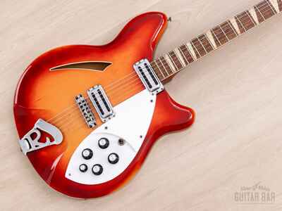 1965 Rickenbacker 360 Fireglo Vintage Semi-Hollow Guitar w /  Case, Toaster Tops