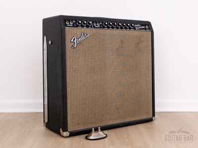 1966 Fender Super Reverb Black Panel Vintage Tube Amp AB763 4x10 w /  CTS, Ftsw