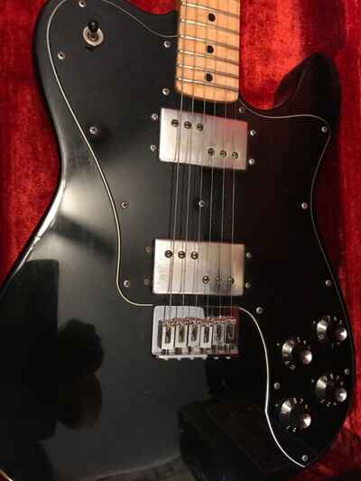 Vintage Fender Telecaster Deluxe 1975 - Black Original Finish with Case