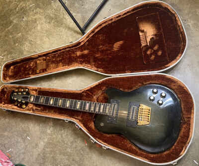Vintage 1980 Ovation UKII Black Burst & Hard Case In Working Condition