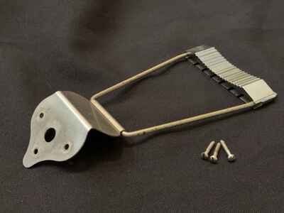 Kay Speed Demon Guitar Tailpiece Nickel 1962 Vintage USA Part