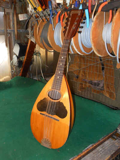 Vintage Sterling Bowl Back Mandolin early 1900