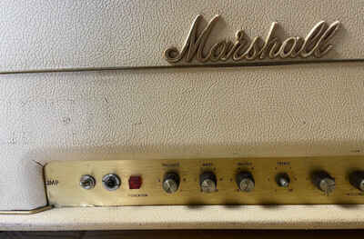 ULTRA RARE ORIGINAL CUSTOM COLOR CREAM 1973 MARSHALL HEAD JMP  S / L 100 W