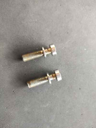 Vintage Gibson 1960s Les Paul JR Bridge Studs  /  Chrome