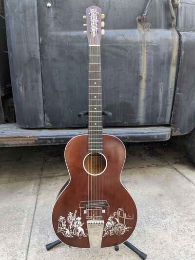 Vintage Old Kraftsman Parlor Guitar