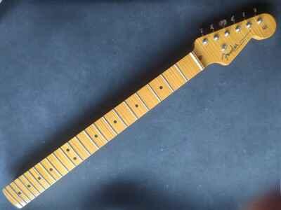 "Warmoth"  5 AAAAA Flame Maple Stratocaster Neck Lic. by Fender  /  Clapton V