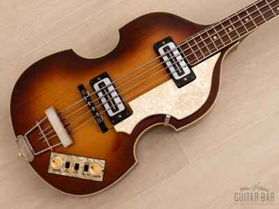 1974 Hofner 500 / 1 Beatle Bass Vintage Violin Bass 100% Original w /  Blade Pickups