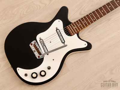 1960s Danelectro 4021 Hand Vibrato Vintage Guitar Black USA-Made