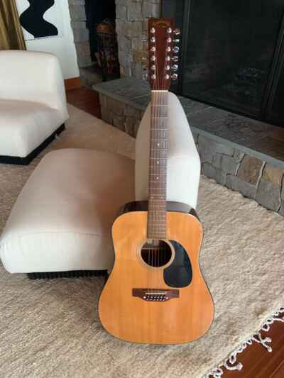 Vintage 1977 Takamine 385 12-String Acoustic Guitar Lawsuit Era Martin