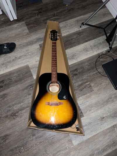 Epiphone FT-100 Acoustic Guitar (EAFTVSCH3) - Vintage Sunburst - Only at Best Bu
