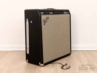 1966 Fender Super Reverb Black Panel Vintage Tube Amp AB763 4x10 w /  CTS, Ftsw