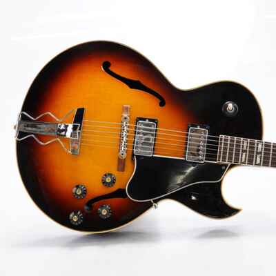 1968 Gibson ES-175 Sunburst Hollow Body Jazz Electric Guitar w /  Case #53302