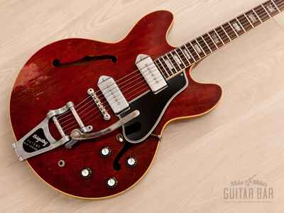 1966 Gibson ES-330 TDC Vintage Hollowbody Guitar Cherry w /  Lollar P-90s, Case