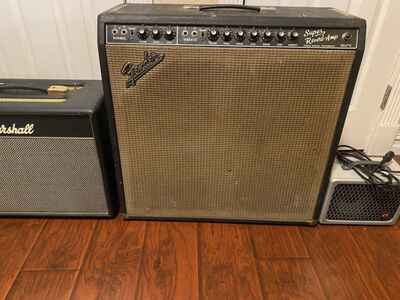 1967 Fender Super Reverb Blackface AB763 Vintage Tube Combo Amplifier