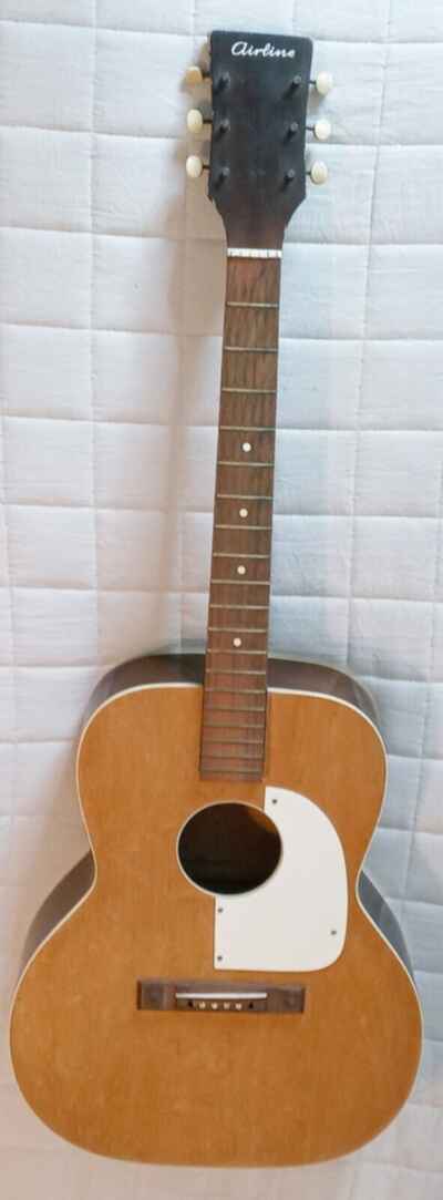 Airline Flat Top Acoustic Project Guitar 1960
