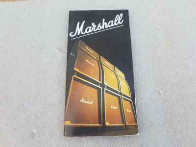 1986 MARSHALL AMP CATALOGUE