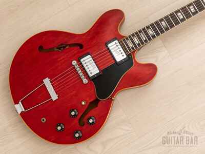 1972 Gibson ES-335 TDC Vintage Guitar Cherry w /  Embossed T Tops, Hangtag, Case