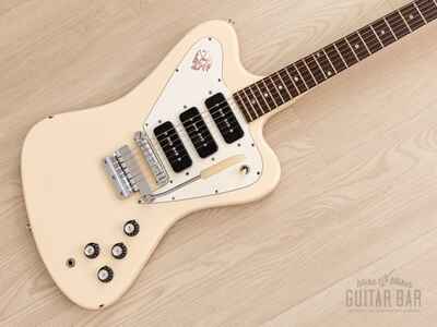1966 Gibson Firebird III Non-Reverse Polaris White 100% Original w /  Case