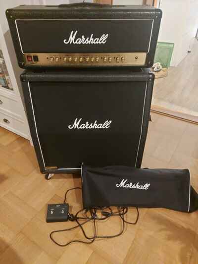 Marshall DSL100HR Topteil Mit Marshall 1960AV 412 Cabinet Box