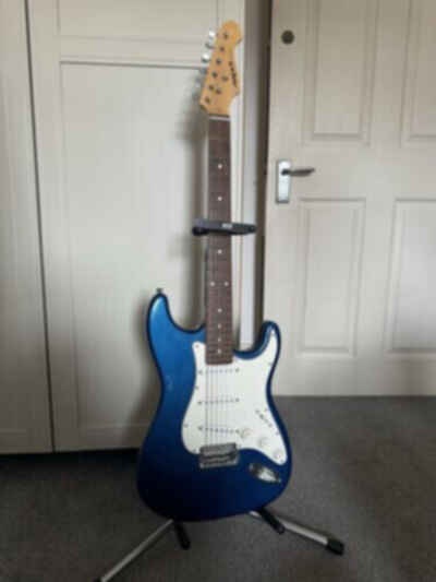Electric Guitar Strat Aria STG Series Blue Metallic Stratocaster