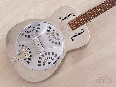 1976 OMI Dobro Model 33D Vintage Roundneck Resonator Bell Brass w /  Case