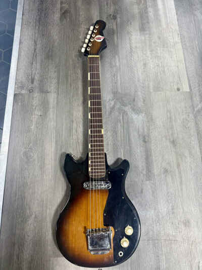 Teisco  E-100 Tabaco Burst 1960s Made In Japan