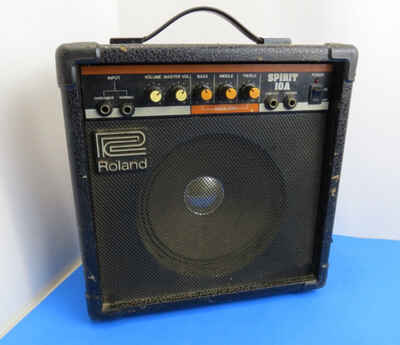 Vintage Roland Spirit 10A Cube Amp, USA Made 1980s Powers On